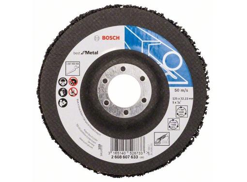 Изображение товара Круг зачистной BOSCH 125 мм, 22,23 мм, SiC (2608607633)