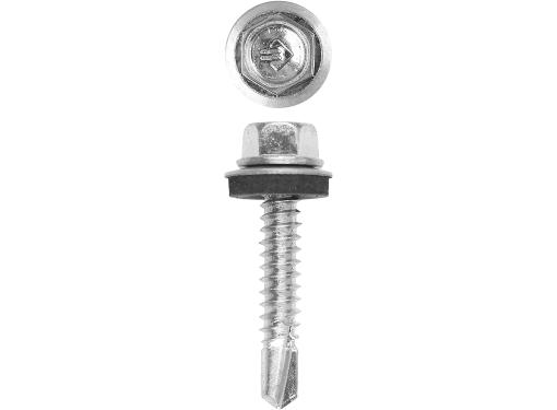 Изображение товара Саморезы ЗУБР кровельные 19x6.3 мм 2000 шт оцинкованные с шайбой EPDM