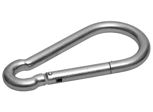 Изображение товара Карабин ЗУБР 10х100 DIN 5299C 15 шт. оцинкованный и прочный для такелажа