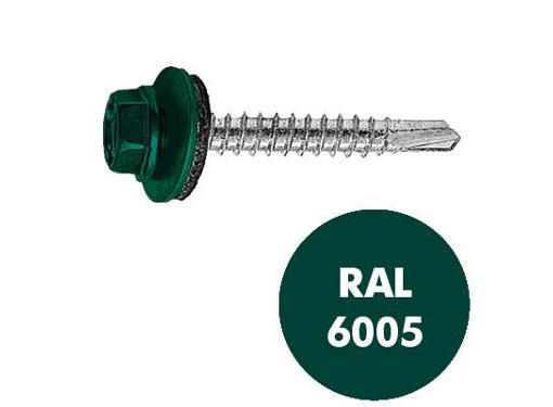 Изображение товара Саморез SWFS 4.8х35мм с внешним шестигранником RAL-6005
