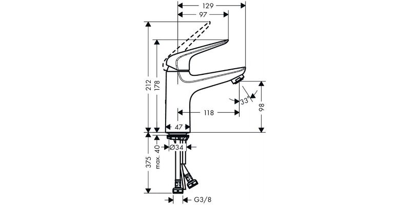 ��������� ��� �������� HANSGROHE NOVUS 71031000