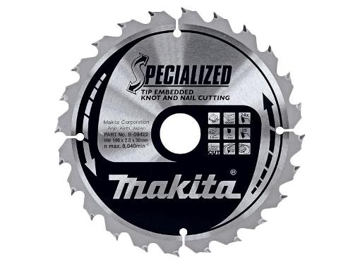 Изображение товара Диск пильный твердосплавный MAKITA 190х30мм 24 зуба для дерева