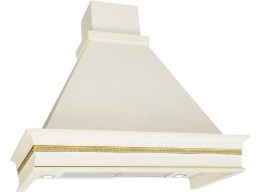 Изображение товара Кухонная вытяжка ELIKOR Капелла 60П-700-П3Д бежевый / бук крем патина золото