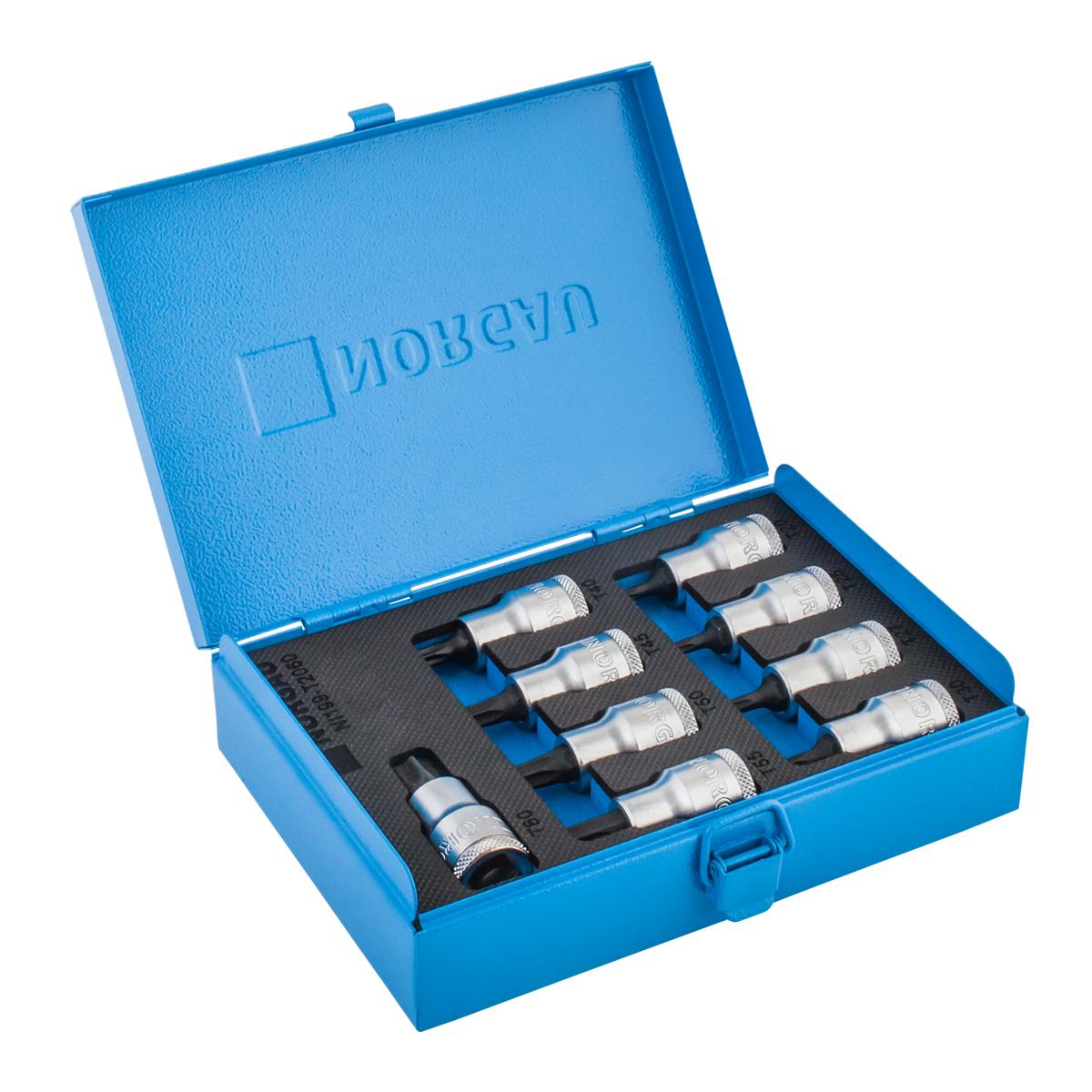 Набор торцевых головок Norgau 063792612 со вставками torx (9 шт) 1/2