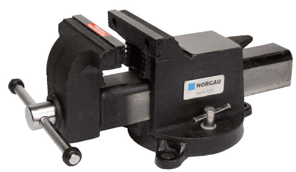 фото Тиски поворотные norgau n410-150 (073004150), 150 мм с наковальней