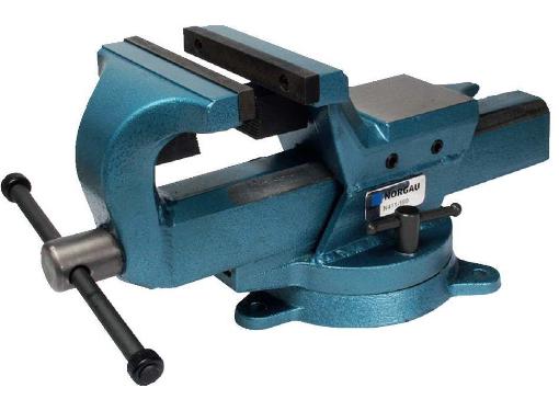 Изображение товара Поворотные слесарные тиски NORGAU 150 мм с наковальней для профессионального использования