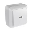 Выключатель с подсветкой КУНЦЕВО-ЭЛЕКТРО А110-386 Оптима белый