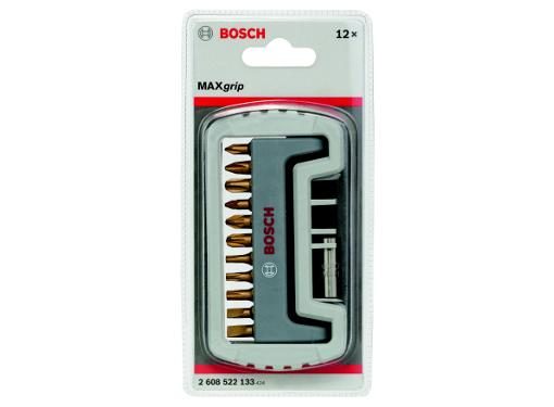 Изображение товара Набор бит BOSCH Max Grip 2608522133 - 12 шт с магнитным держателем
