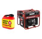 Бензиновый генератор HAMMER GN3200i +Карта топливная ПТК 10 л +Канистра 10л