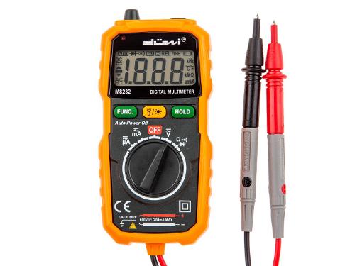 Изображение товара Цифровой мультиметр DUWI M8232 с светодиодным фонариком для домашних и профессиональных измерений