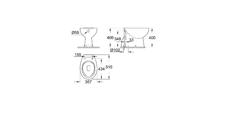 ���������� ������ GROHE Bau Ceramic 39431000 (������������ ������������ ������)