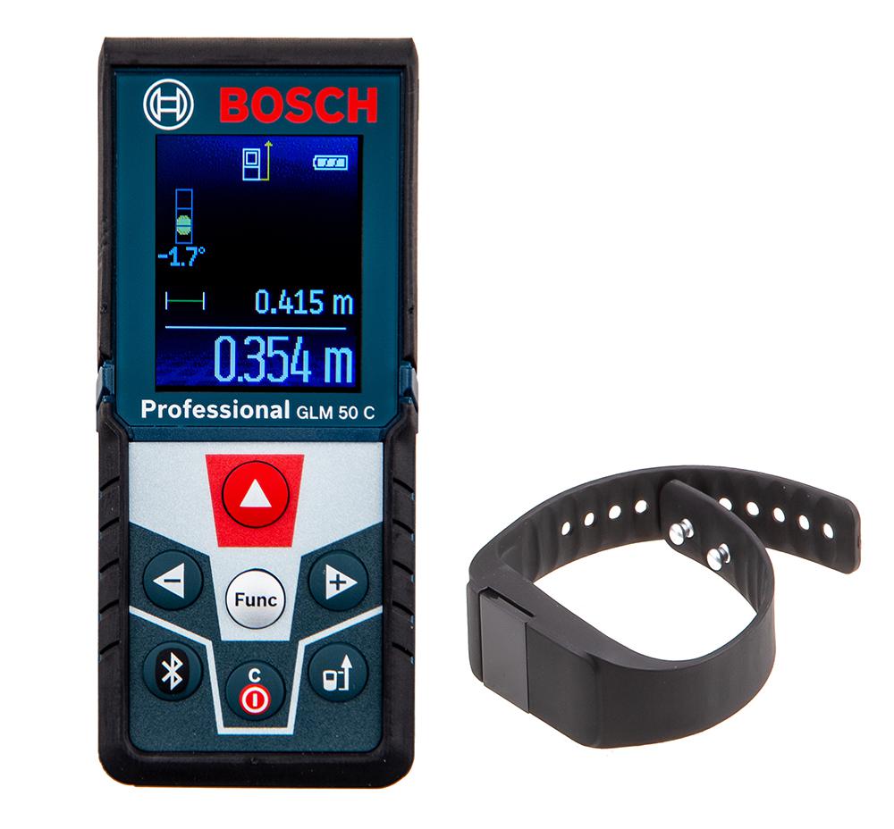 фото Дальномер bosch glm 50 c + фитнес-браслет (0.615.994.0ls)