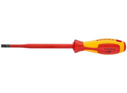 Изображение товара Отвертка KNIPEX KN-982040SL для шлицевых винтов с изоляцией 202 мм