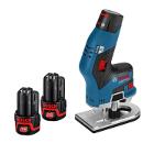 Изображение товара Аккумуляторный фрезер BOSCH GKF 12V-8 с аккумулятором 3 Ач и кейсом профессиональный