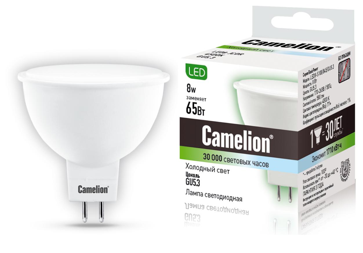 

Лампа Camelion Led8-s108/845/gu5.3