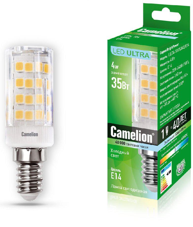 

Лампа Camelion Led4-s105/845/e14, Led4-s105/845/e14