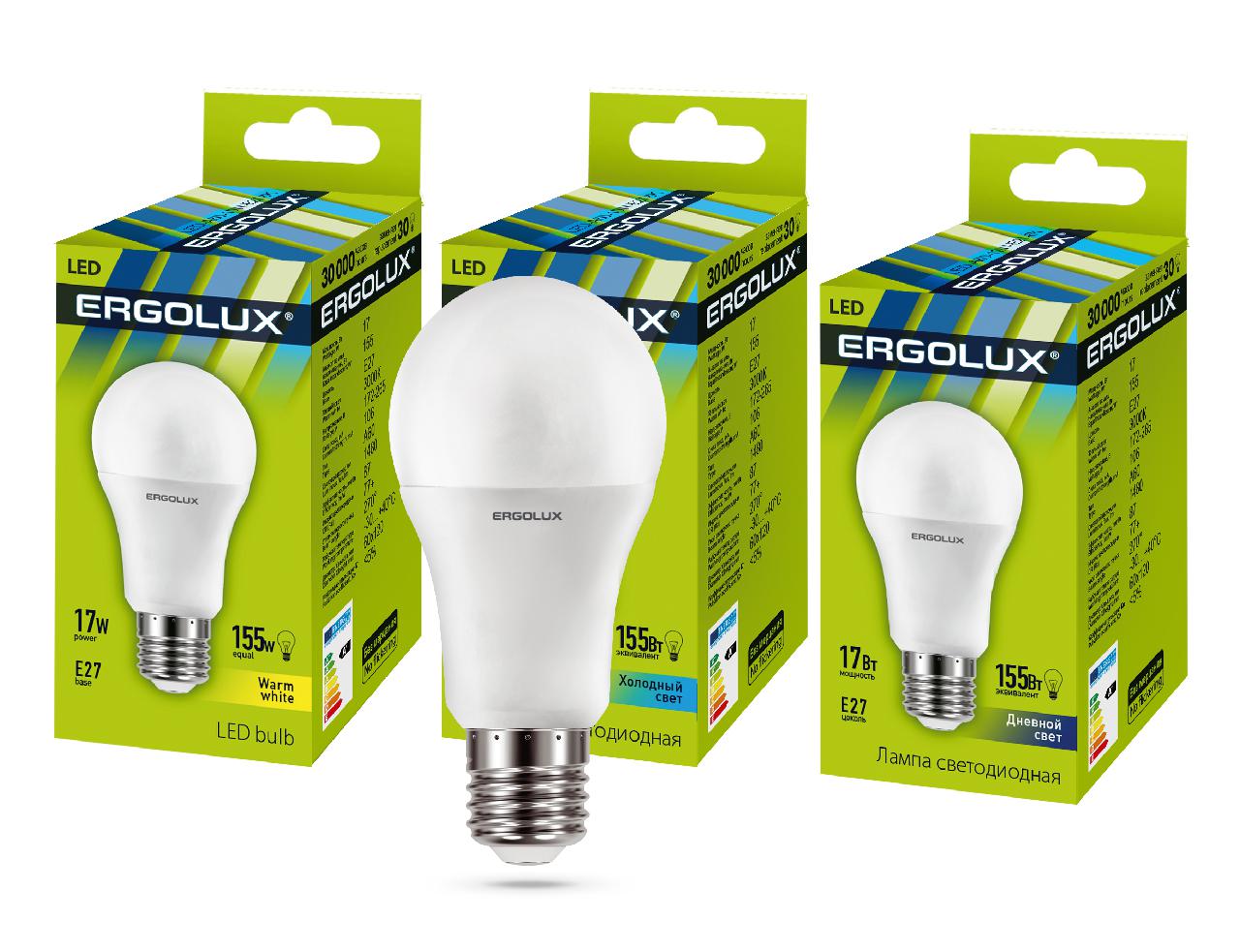 

Лампа Ergolux Led-a60-17w-e27-6k, Led-a60-17w-e27-6k