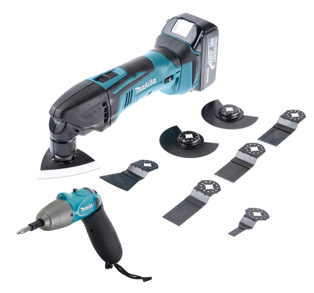 

Набор Makita Реноватор dtm50rfe(x2) аккумуляторный +Отвертка аккумуляторная 6723dw