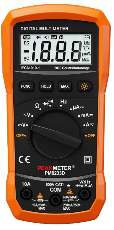 фото Мультиметр peakmeter pm8233d (17125)