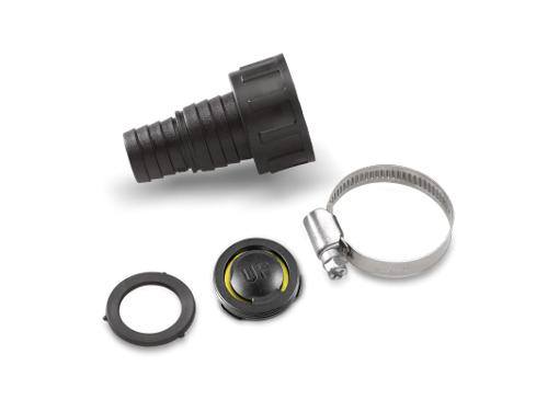 Изображение товара Коннектор KARCHER 69973590 для шлангов 3/4 и 1 дюйм с обратным клапаном