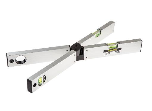 Изображение товара Раскладной пузырьковый уровень KRAFTOOL 1-34730-050 500 мм с тремя глазками