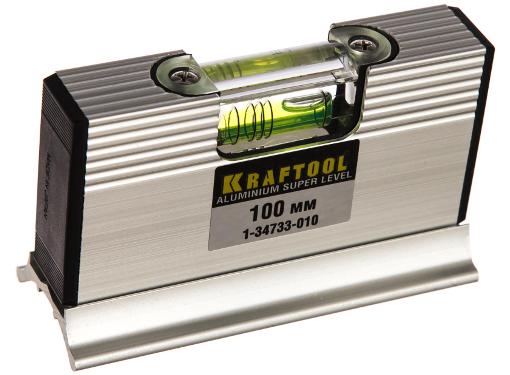 Изображение товара Уровень KRAFTOOL 1-34733-010 водные работы 100 мм пузырьковый