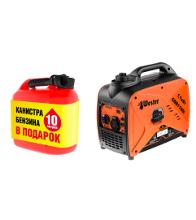 WESTER Генератор GNB1100i +Карта топливная ПТК 10 л +Канистра 235-010 10л