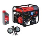 Бензиновый генератор FUBAG BS 8500 XD ES +Колеса Startmaster BS 7500 +Масло моторное бензиновое Practica 838266