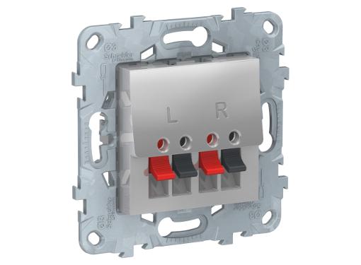 Изображение товара Розетка SCHNEIDER ELECTRIC NU548630 аудио алюминий для скрытой установки