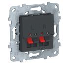 Изображение товара Розетка Schneider Electric UNICA NEW аудио антрацит 1 гнездо монтаж скрытый