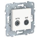 Изображение товара Розетка TV/ Sat одиночная белая Schneider Electric UNICA NEW NU545418