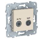 Изображение товара Розетка SCHNEIDER ELECTRIC NU545444 TV/ SAT одиночная бежевый