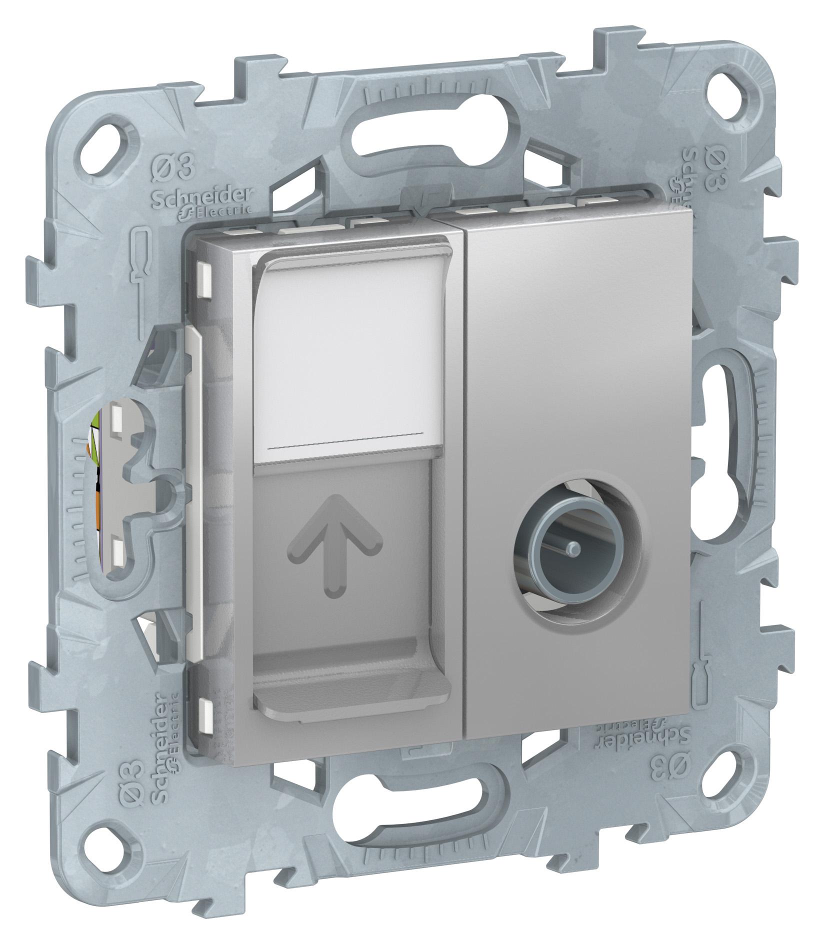 

Розетка Schneider electric Nu547030, Алюминий, Nu547030