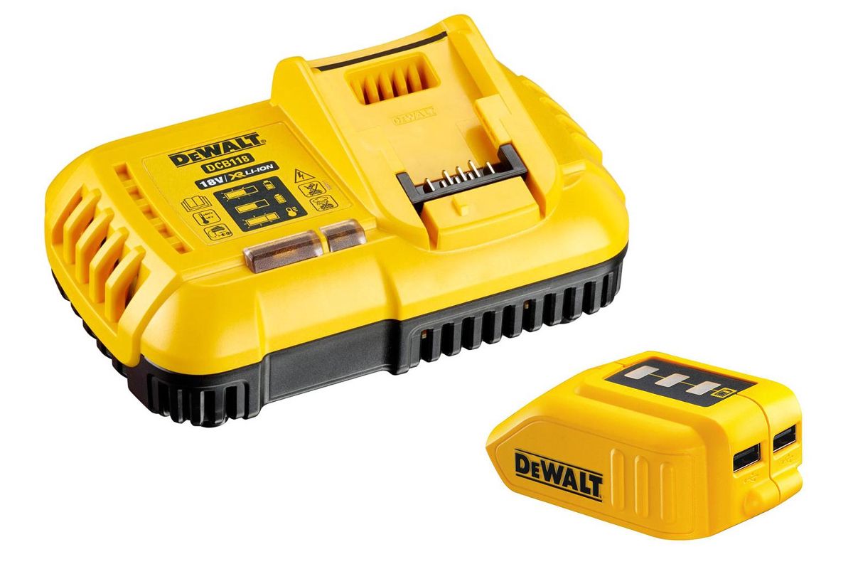 Набор Dewalt Зарядное устройство DCB118QW 54 В XR FLEXVOLT+Зарядное  устройство DCB090 Usb - цена, отзывы, фото - купить в Москве, СПб и РФ