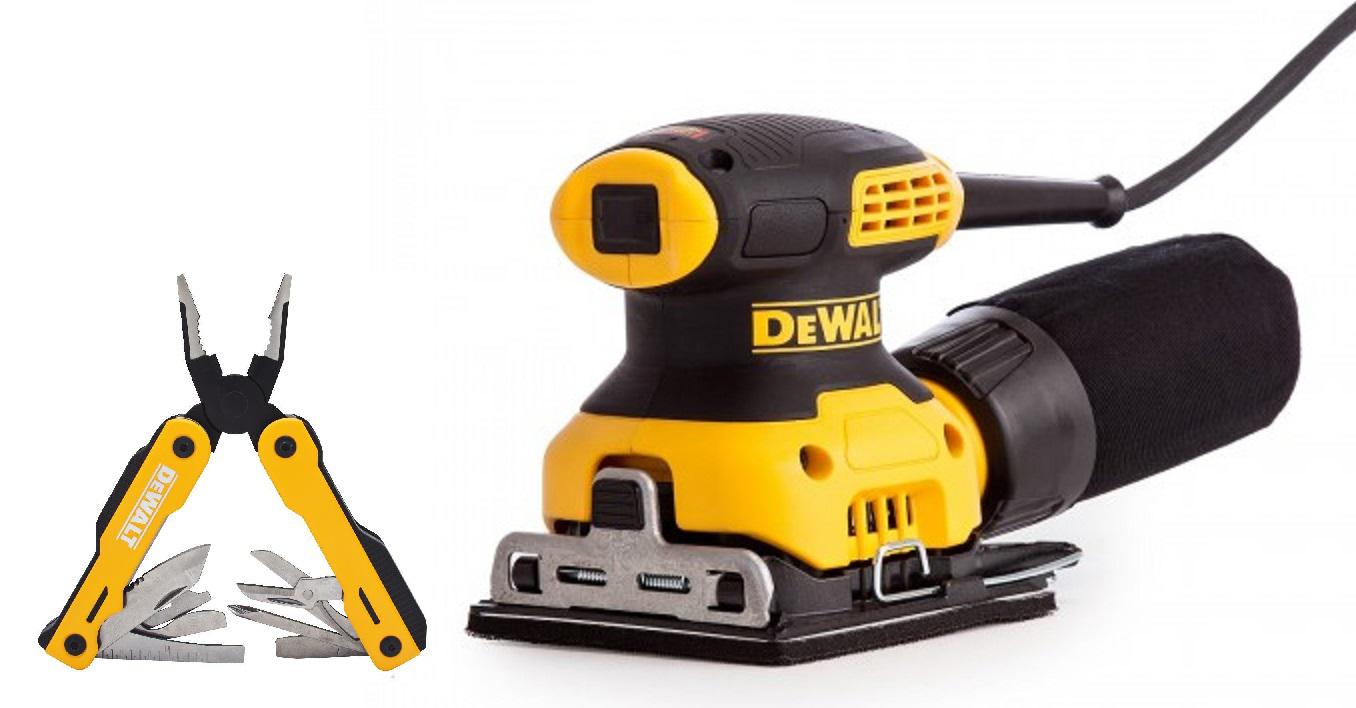 

Набор Dewalt Машинка шлифовальная плоская (вибрационная) dwe6411qs +Мультитул mt16 (dwht71843)
