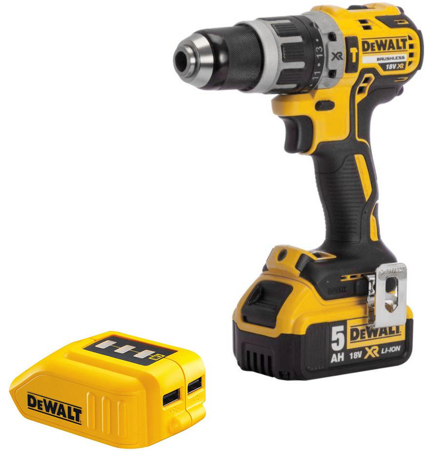 

Набор Dewalt Дрель ударная dcd796p2qw +Зарядное устройство dcb090 usb