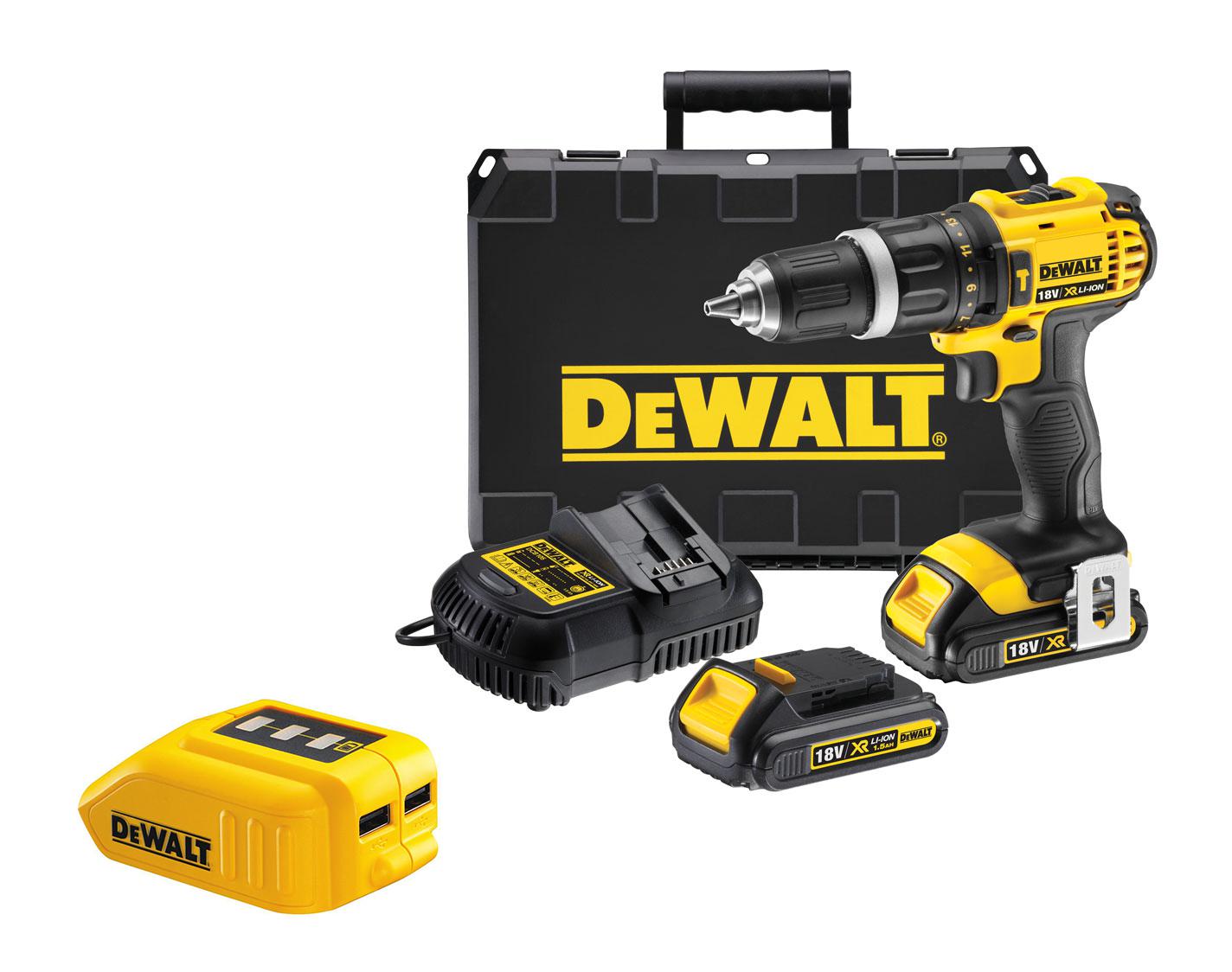 

Набор Dewalt Дрель-шуруповерт dcd785c2qw +Зарядное устройство dcb090 usb