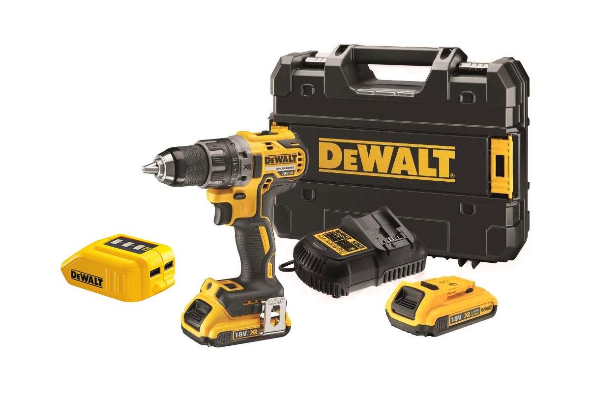 Бесщеточный шуруповерт Dewalt Дрель-шуруповерт DCD791D2 +Зарядное  устройство DCB090 Usb - цена, отзывы, фото - купить в Москве, СПб и РФ