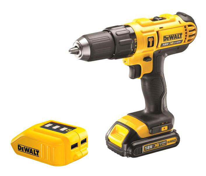 

Набор Dewalt Дрель-шуруповерт dcd776s2 +Зарядное устройство dcb090 usb