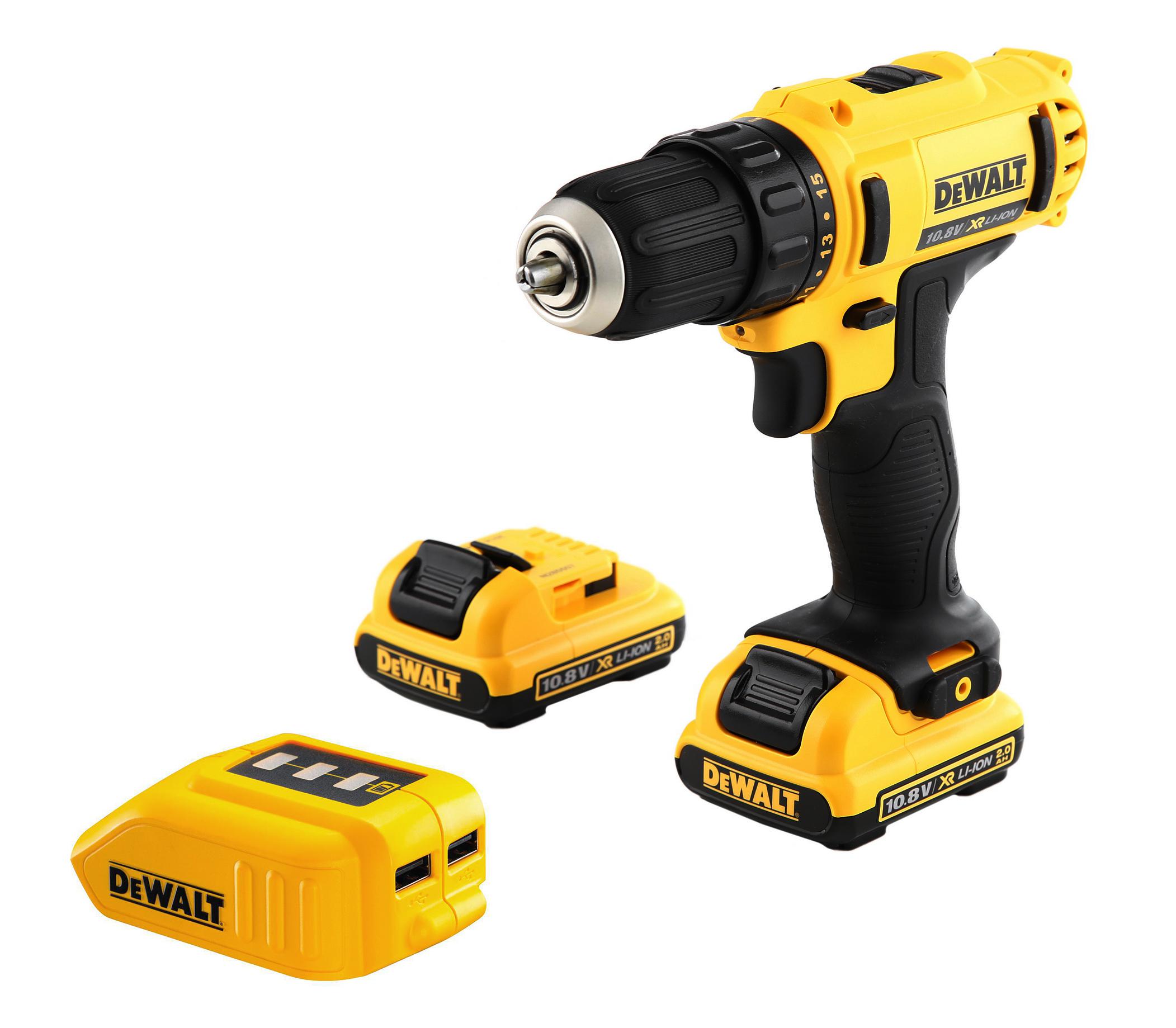 

Набор Dewalt Дрель аккумуляторная dcd710d2 +Зарядное устройство dcb090 usb