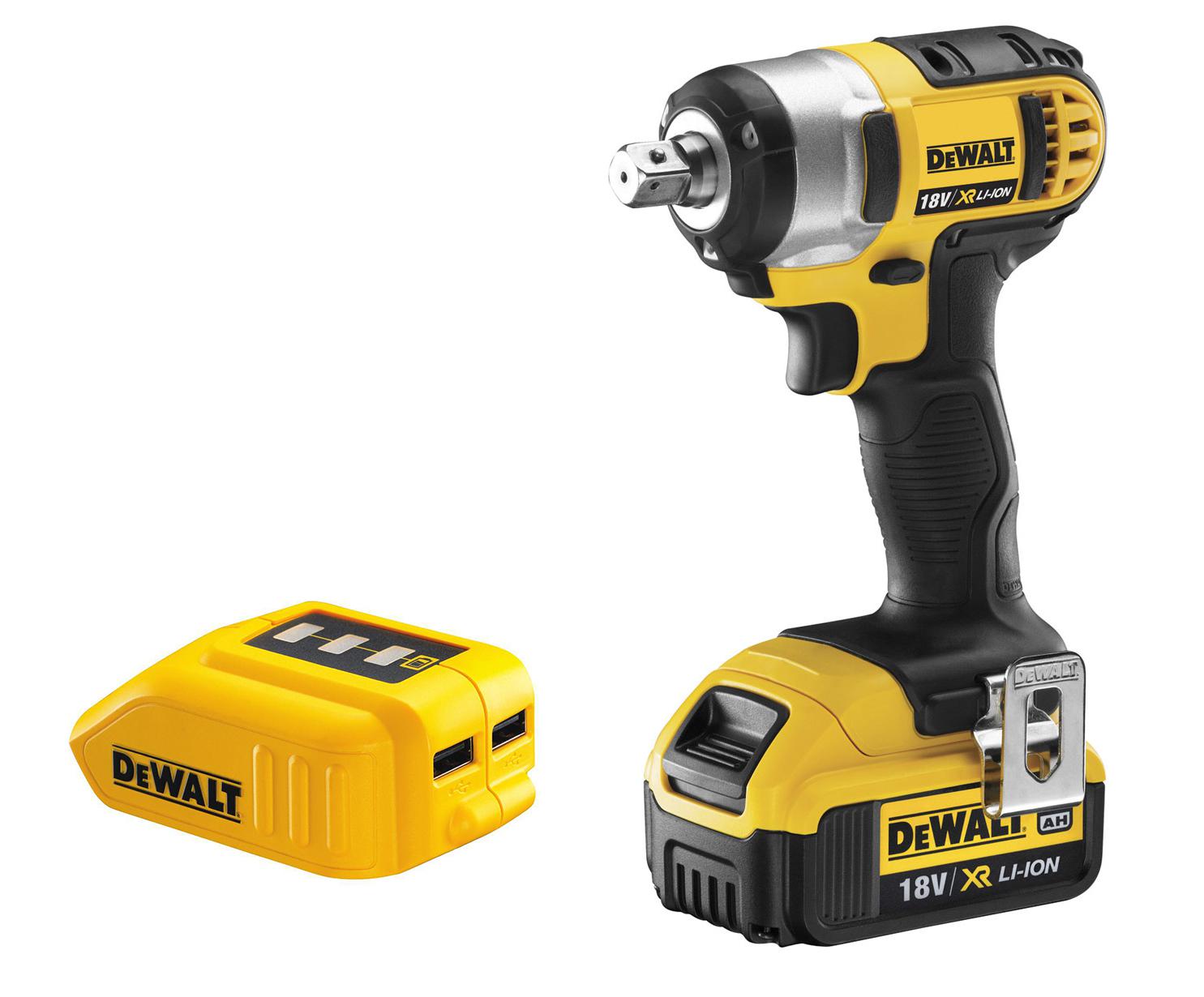 

Набор Dewalt Гайковерт аккумуляторный dcf880m2 +Зарядное устройство dcb090 usb