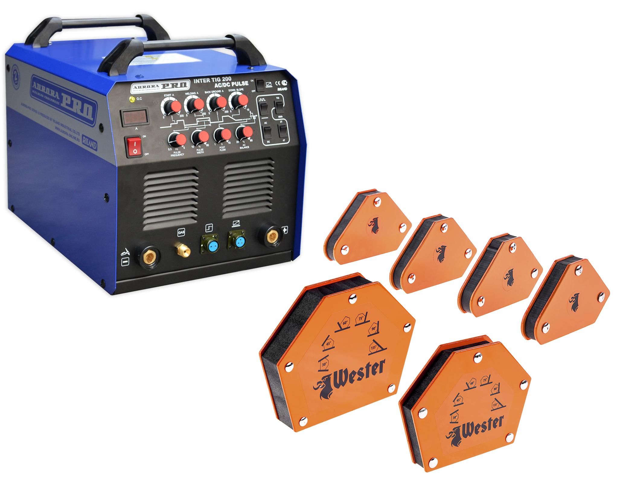 

Набор Aurora pro Сварочный аппарат inter tig 200 ac/dc pulse mosfet +Угольник магнитный mcs +Угольник магнитный wmct50 +Угольник магнитный wmct75, Сварочный аппарат inter tig 200 ac/dc pulse mosfet +Угольник магнитный mcs +Угольник магнитный wmct50 +Уголь