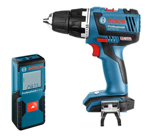 

Набор Bosch Дрель аккумуляторная gsr 18 v-ec (0.601.9e8.100) +Дальномер glm 30 (0.601.072.500)