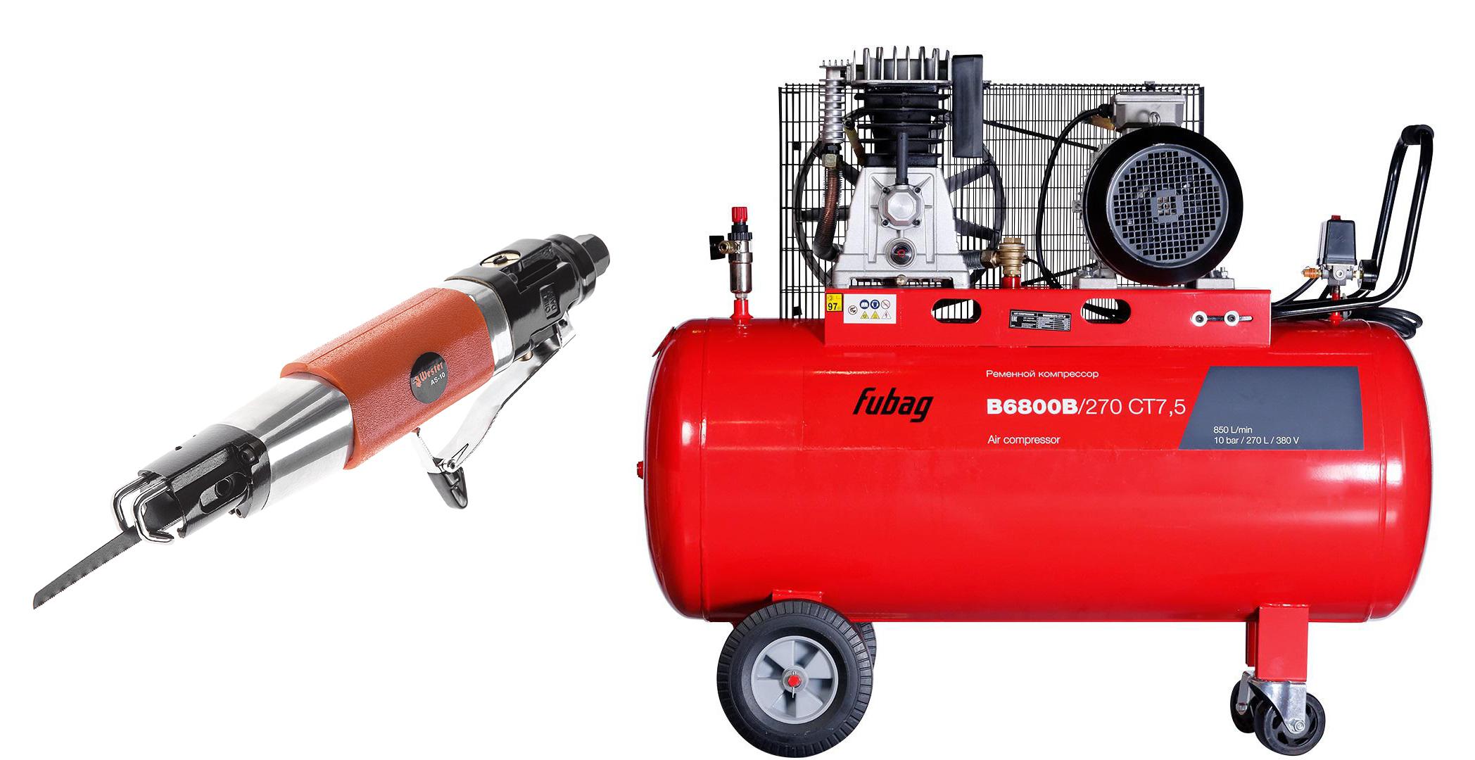 

Набор Fubag Компрессор b6800b/270 ct7.5 +Ножовка as-10, Компрессор b6800b/270 ct7.5 +Ножовка as-10