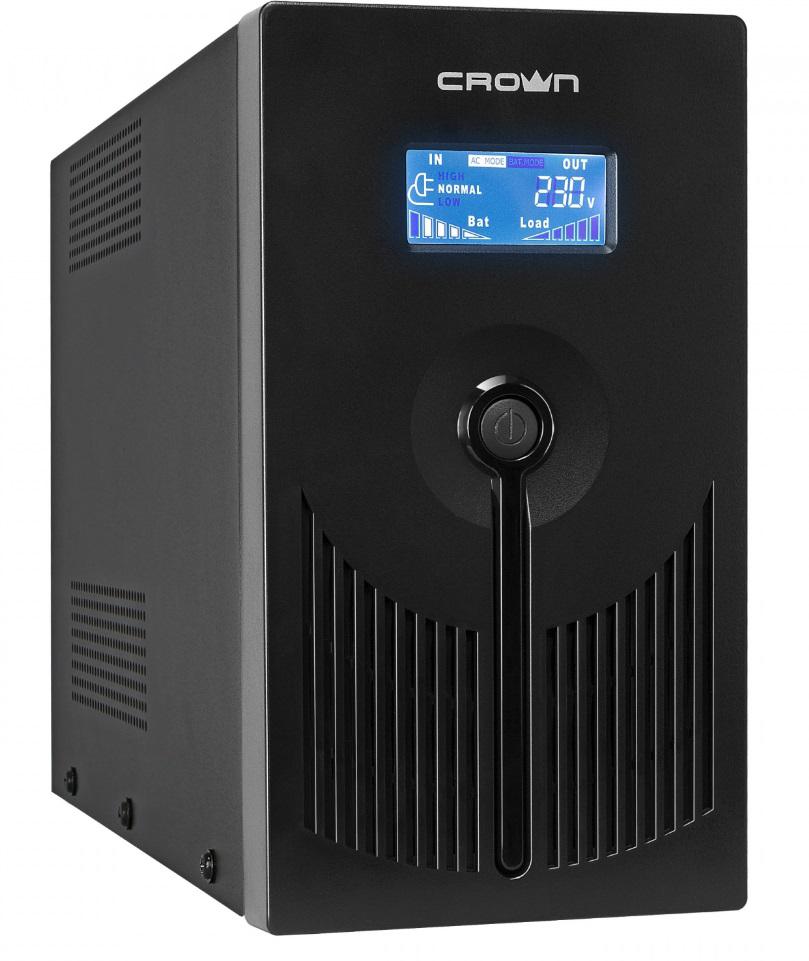 Источник бесперебойного питания Crown Line intractive cmu-sp1200iec lcd usb 1200va\720w Источник бесперебойного питания Crown Line intractive cmu-sp1200iec lcd usb 1200va\720w