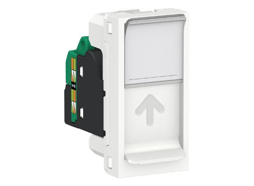 Изображение товара Розетка SCHNEIDER ELECTRIC NU341018 RJ45 кат 5е UTP для скрытой установки