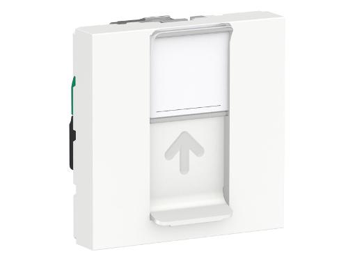 Изображение товара Розетка SCHNEIDER ELECTRIC NU341318, RJ45, белая, 2 модуля