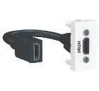Изображение товара Розетка HDMI Schneider Electric NU343018 белая модульная для скрытой установки