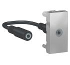 Изображение товара Розетка SCHNEIDER ELECTRIC NU343330 универсальная для Audiо minijack алюминий