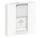 Изображение товара Панель SCHNEIDER ELECTRIC NU941118 с 2 гнездами для RJ45, белая, монтаж скрытый